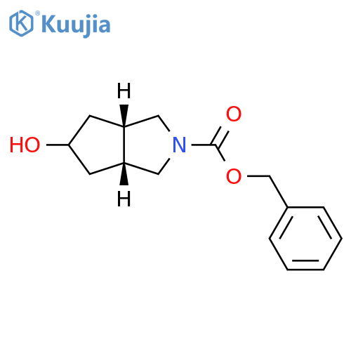 benzyl 5-hydroxyhexahydrocyclopenta[c]pyrrole-2(1H)-carboxylate structure