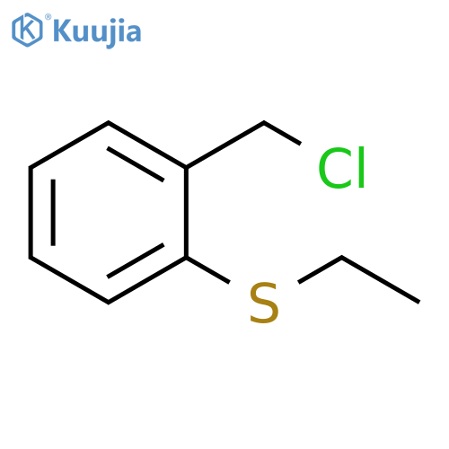 Benzene, 1-(chloromethyl)-2-(ethylthio)- structure