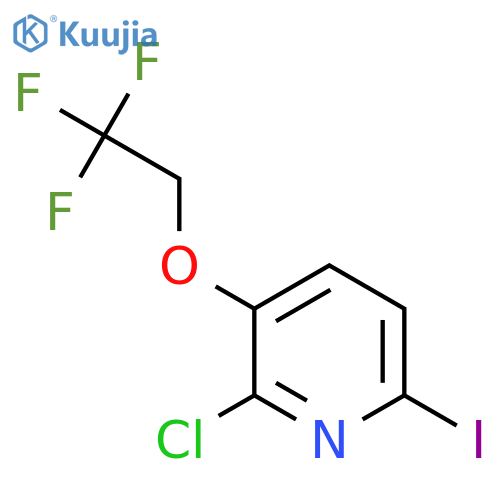 2-Chloro-6-iodo-3-(2,2,2-trifluoroethoxy)-pyridine structure