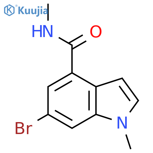 6-Bromo-1-methyl-1H-indole-4-carboxylic acid methylamide structure