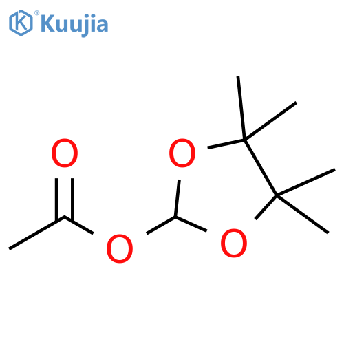 1,3-Dioxolan-2-ol, 4,4,5,5-tetramethyl-, 2-acetate structure