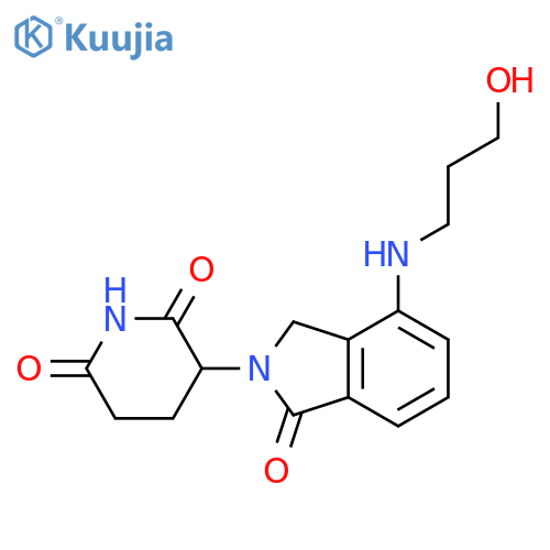 2,6-Piperidinedione, 3-[1,3-dihydro-4-[(3-hydroxypropyl)amino]-1-oxo-2H-isoindol-2-yl]- structure