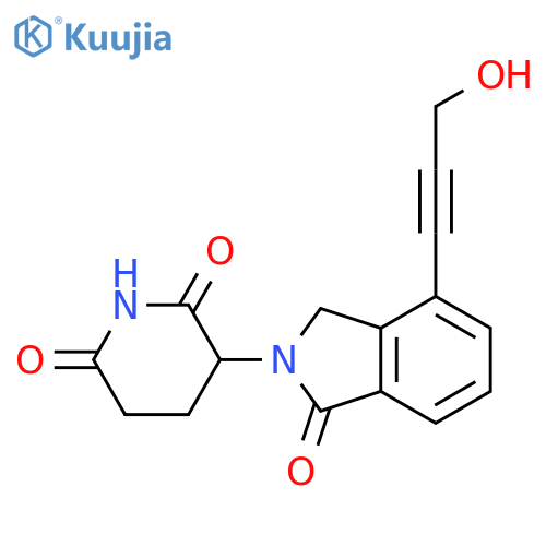 2,6-Piperidinedione, 3-[1,3-dihydro-4-(3-hydroxy-1-propyn-1-yl)-1-oxo-2H-isoindol-2-yl]- structure