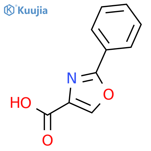 2-phenyl-1,3-oxazole-4-carboxylic acid structure
