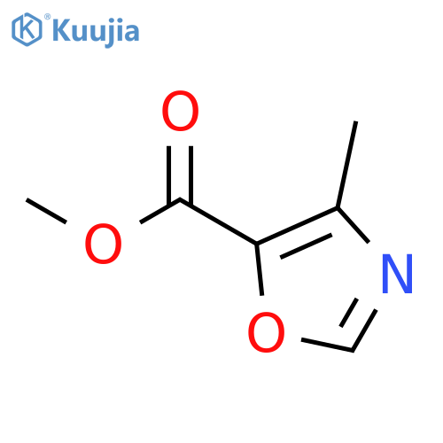 Methyl 4-methyloxazole-5-carboxylate structure