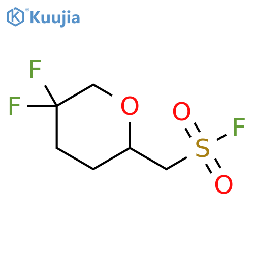(5,5-difluorooxan-2-yl)methanesulfonyl fluoride structure