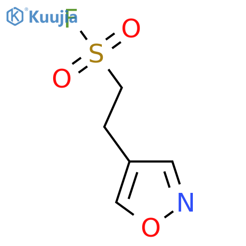 2-(1,2-oxazol-4-yl)ethane-1-sulfonyl fluoride structure