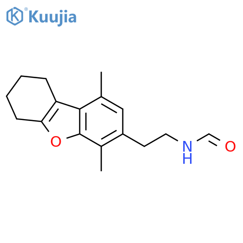 Formamide,N-[2-(6,7,8,9-tetrahydro-1,4-dimethyl-3-dibenzofuranyl)ethyl]- structure