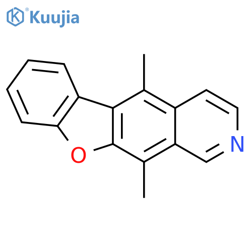 5,11-dimethyl-[1]benzofuro[3,2-g]isoquinoline structure