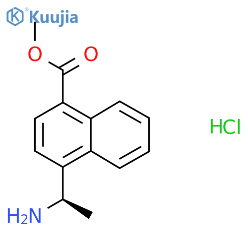 Methyl 4-(1R)-1-aminoethylnaphthalene-1-carboxylate hydrochloride structure