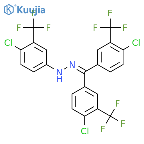 Bis-(4-chloro-3-trifluoromethylphenyl)-(4-chloro-3-trifluoromethylphenyl)hydrazone structure