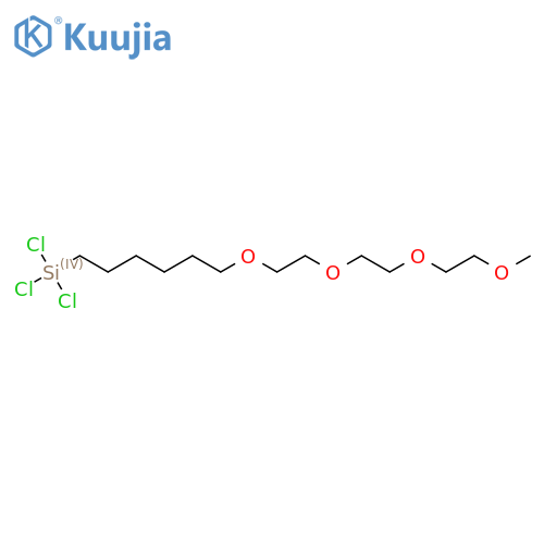 (6-{2-[2-(2-Methoxy-ethoxy)-ethoxy]-ethoxy}-hexyl)trichlorosilane structure