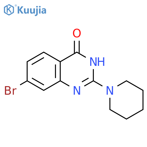 4(3H)-Quinazolinone, 7-bromo-2-(1-piperidinyl)- structure