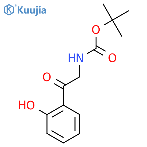 tert-butyl N-[2-(2-hydroxyphenyl)-2-oxoethyl]carbamate structure