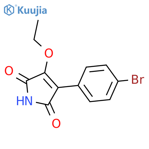 1H-Pyrrole-2,5-dione,3-(4-bromophenyl)-4-ethoxy- structure