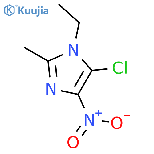 5-chloro-1-ethyl-2-methyl-4-nitro-1H-imidazole structure