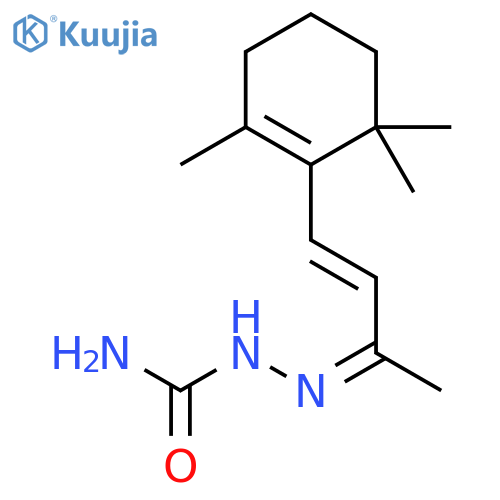 Hydrazinecarboxamide,2-[1-methyl-3-(2,6,6-trimethyl-1-cyclohexen-1-yl)-2-propen-1-ylidene]- structure