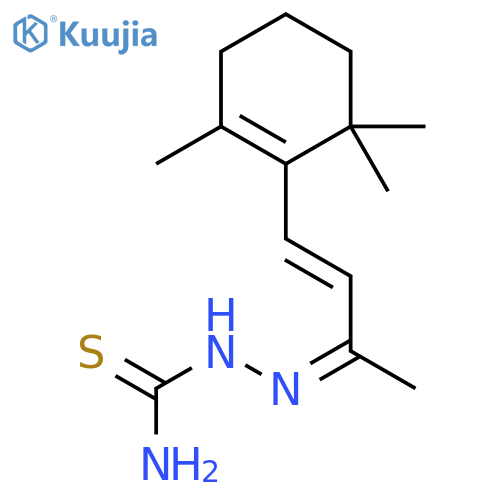 Hydrazinecarbothioamide,2-[1-methyl-3-(2,6,6-trimethyl-1-cyclohexen-1-yl)-2-propen-1-ylidene]- structure
