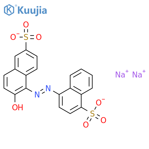 Disodium 4-(2-Hydroxy-6-sulfonato-1-naphthyl)diazenyl-1-naphthalenesulfonate structure