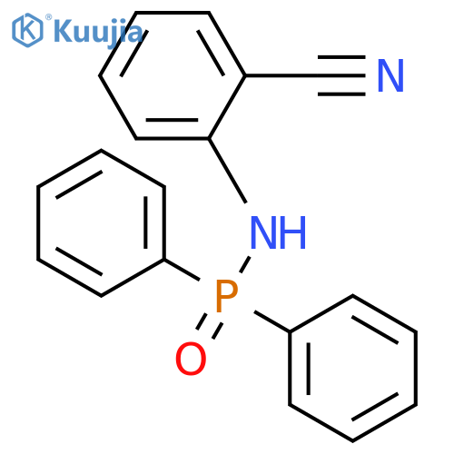 Phosphinic amide, N-(2-cyanophenyl)-P,P-diphenyl- structure