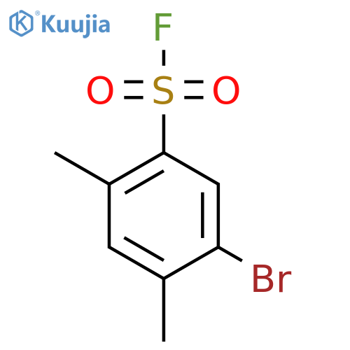 5-bromo-2,4-dimethylbenzene-1-sulfonyl fluoride structure