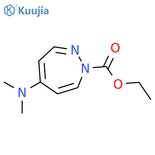 1H-1,2-Diazepine-1-carboxylic acid, 5-(dimethylamino)-, ethyl ester structure
