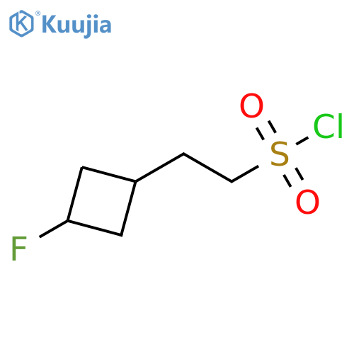 Cyclobutaneethanesulfonyl chloride, 3-fluoro- structure