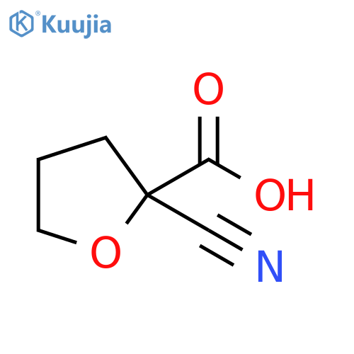 2-Furancarboxylic acid, 2-cyanotetrahydro- structure