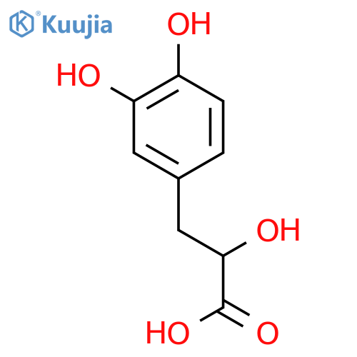 3-(3,4-dihydroxyphenyl)-2-hydroxypropanoic acid structure