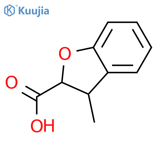 3-methyl-2,3-dihydro-1-benzofuran-2-carboxylic acid structure