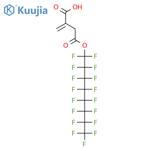 4-(1,1,2,2,3,3,4,4,5,5,6,6,7,7,8,8,8-heptadecafluorooctoxy)-2-methylidene-4-oxobutanoic Acid structure