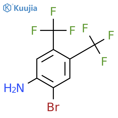 2-Bromo-4,5-bis(trifluoromethyl)aniline structure