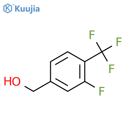 3-Fluoro-4-(trifluoromethyl)benzyl alcohol structure