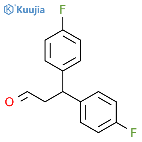 Benzenepropanal, 4-fluoro-b-(4-fluorophenyl)- structure