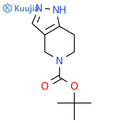 tert-butyl 1H,4H,5H,6H,7H-pyrazolo[4,3-c]pyridine-5-carboxylate structure