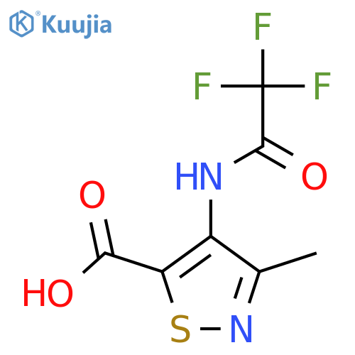 3-Methyl-4-(trifluoroacetamido)-1,2-thiazole-5-carboxylic acid structure