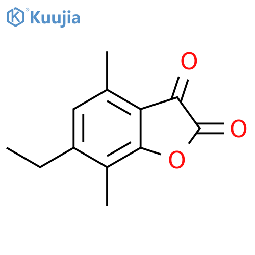 6-Ethyl-4,7-dimethyl-2,3-benzofurandione structure