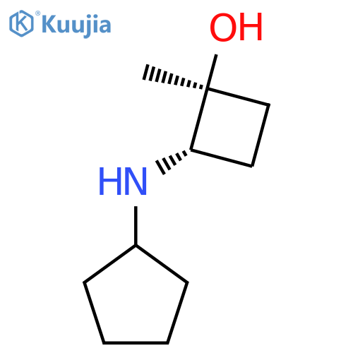 (1S,2S)-2-(Cyclopentylamino)-1-methylcyclobutan-1-ol structure