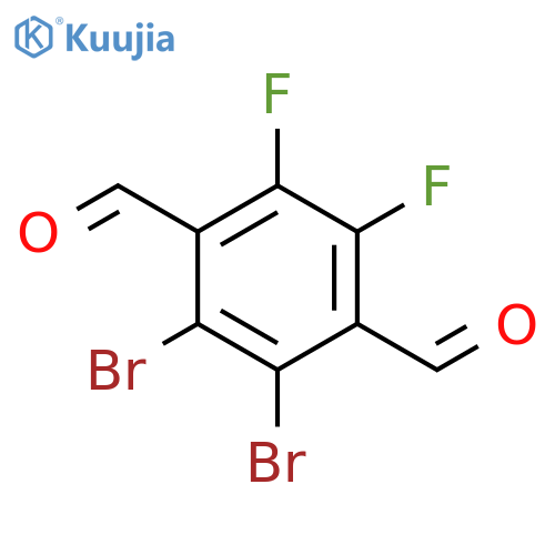2,3-Dibromo-5,6-difluorobenzene-1,4-dicarbaldehyde structure