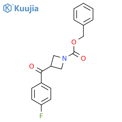 Benzyl 3-(4-fluorobenzoyl)azetidine-1-carboxylate structure
