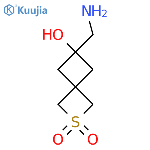 6-(Aminomethyl)-6-hydroxy-2-thiaspiro[3.3]heptane 2,2-dioxide structure