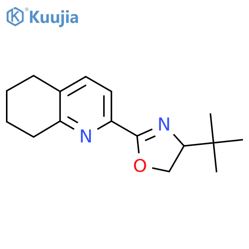 4-(tert-Butyl)-2-(5,6,7,8-tetrahydroquinolin-2-yl)-4,5-dihydrooxazole structure