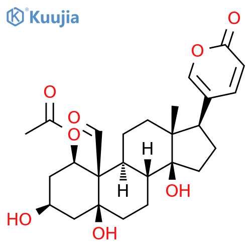 Bufa-20,22-dienolide, 1-(acetyloxy)-3,5,14-trihydroxy-19-oxo-, (1β,3β,5β)- structure