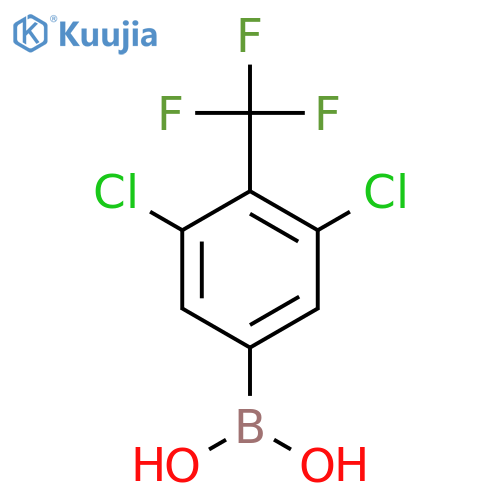 3,5-Dichloro-4-(trifluoromethyl)benzeneboronic acid structure