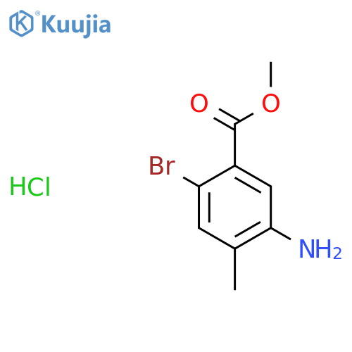 Methyl 5-amino-2-bromo-4-methylbenzoate HCl structure
