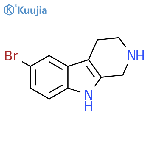 1H-Pyrido[3,4-b]indole, 6-bromo-2,3,4,9-tetrahydro- structure