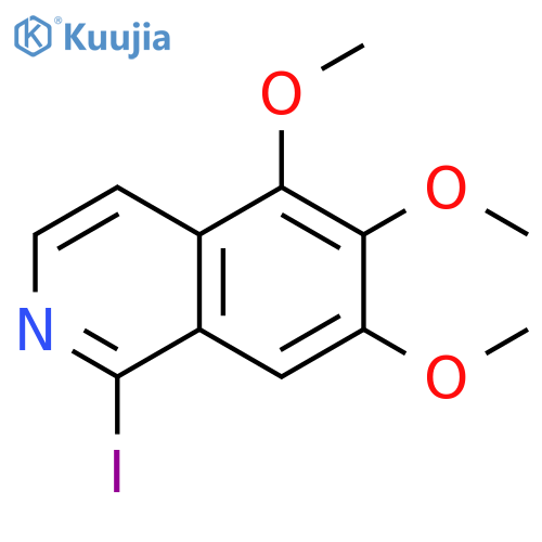 1-Iodo-5,6,7-trimethoxyisoquinoline structure
