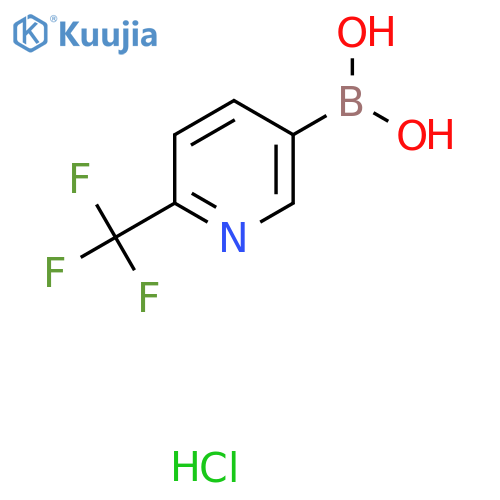 (6-(Trifluoromethyl)pyridin-3-yl)boronic acid hydrochloride structure