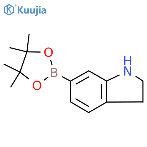 6-(4,4,5,5-Tetramethyl-1,3,2-dioxaborolan-2-YL)indoline structure