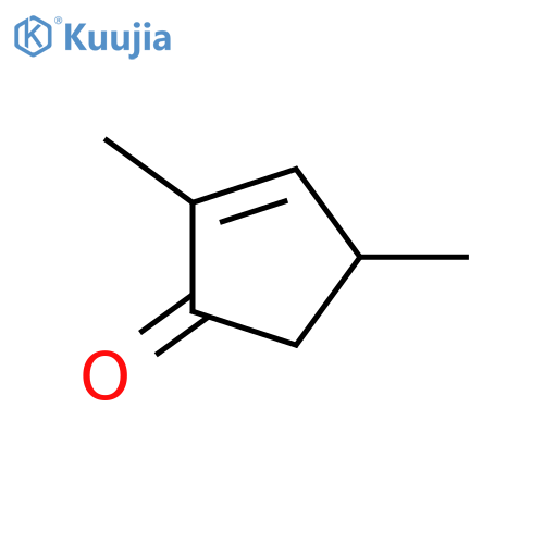 2-Cyclopenten-1-one, 2,4-dimethyl- structure